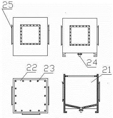 Combined washing fuel tank and use method thereof