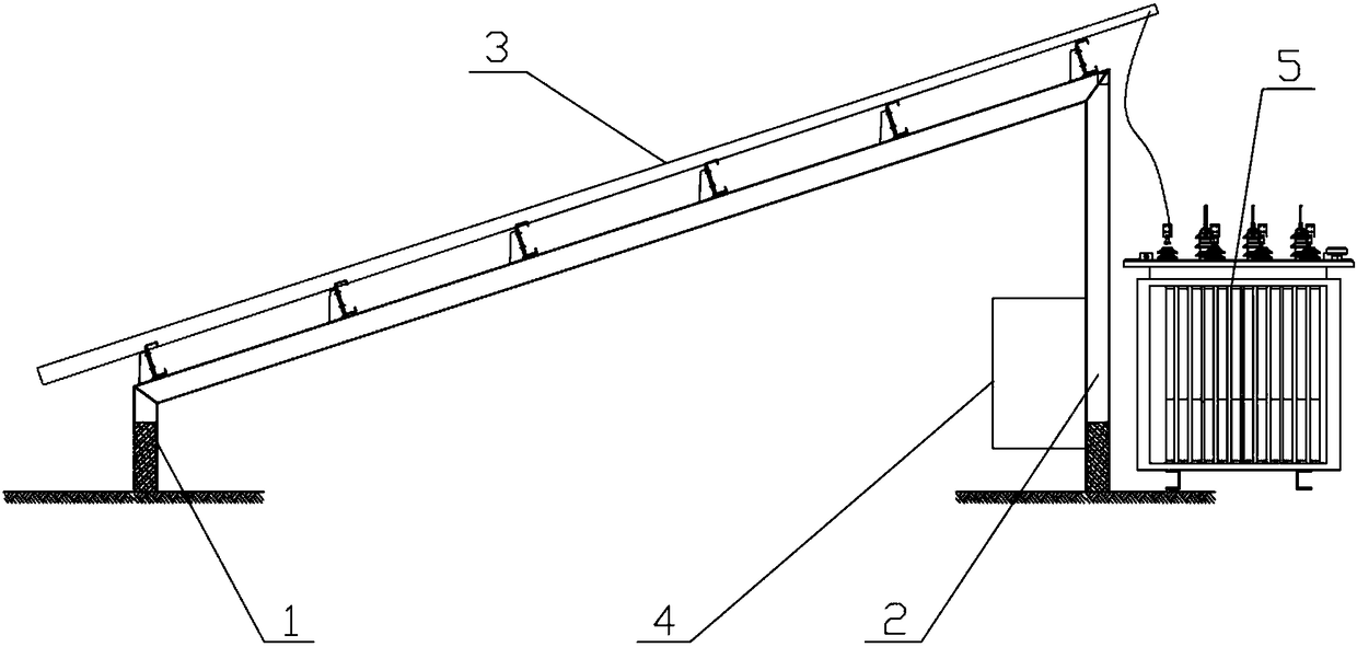 Photovoltaic herb greenhouse structure in severe-cold environment and design method