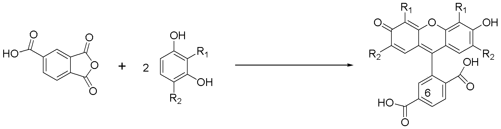 Preparation method for 6-carboxylfluorescein