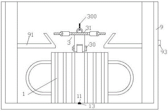 Mounting locating device for transformer and use method of mounting locating device