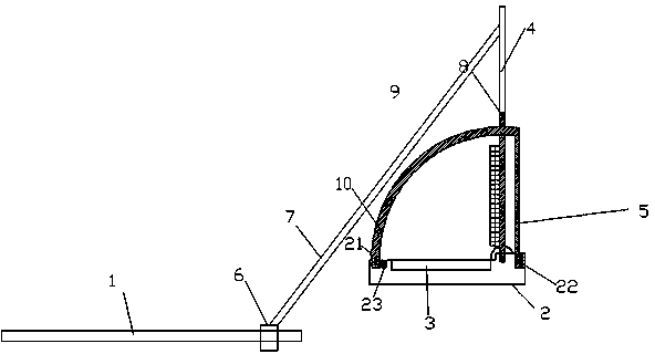 Chip installing device with vertical parts driven by sliding block and provided with elastic materials