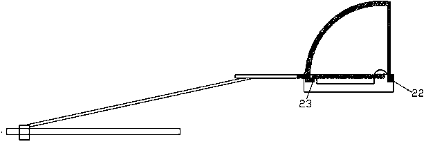 Chip installing device with vertical parts driven by sliding block and provided with elastic materials