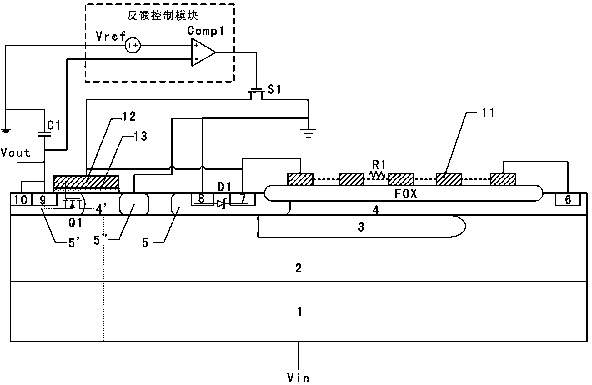 Semiconductor starting device based on spiral polycrystalline silicon field effect transistor charging and manufacturing process of semiconductor starting device
