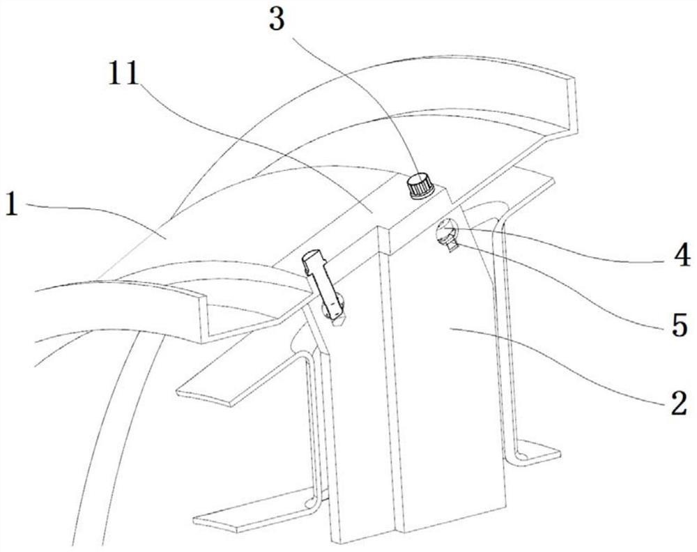 Outer ring case and spoke plate connecting structure