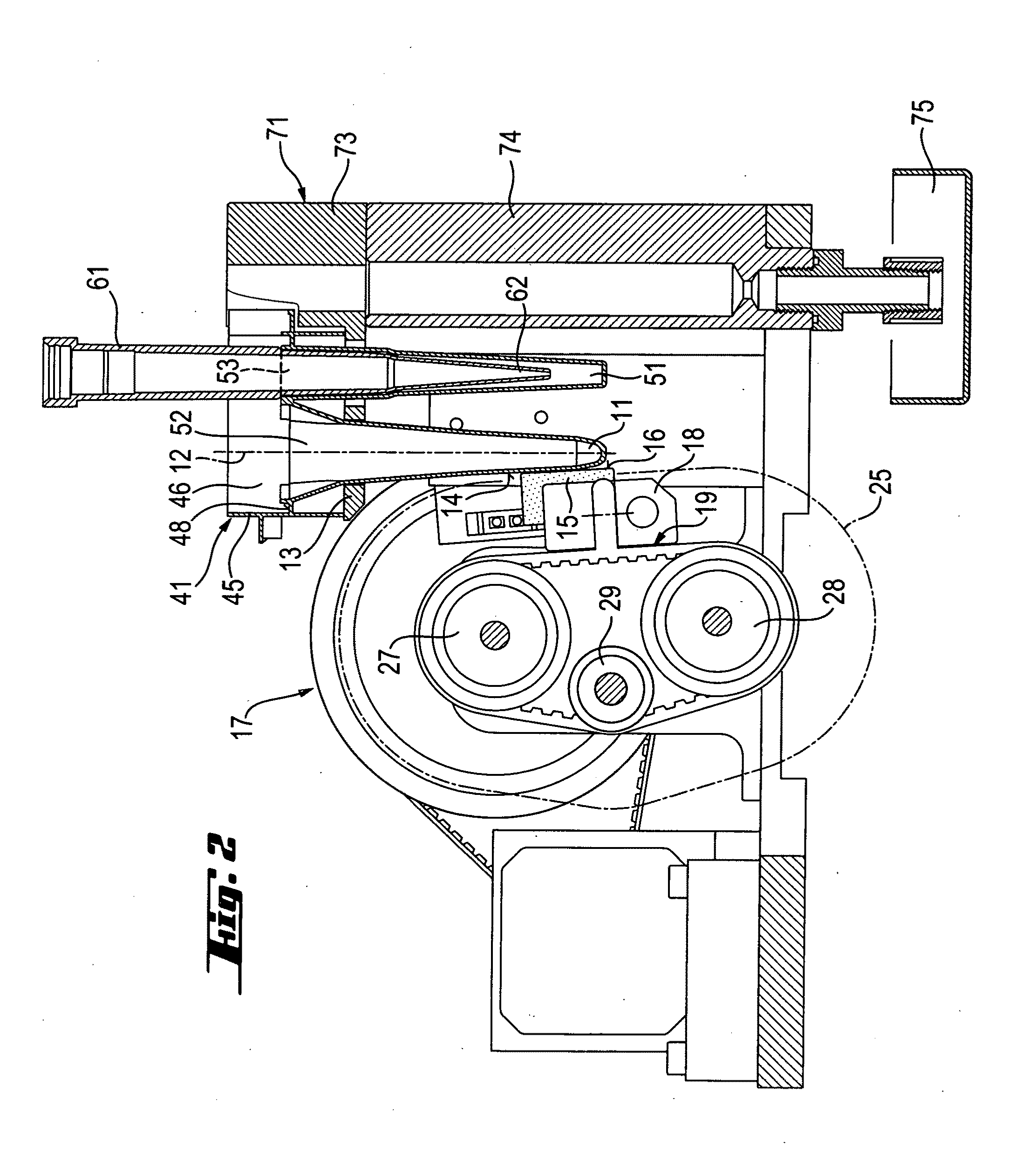 Apparatus for separating magnetic particles from liquids containing said particles, and an array of vessels suitable for use with such an apparatus