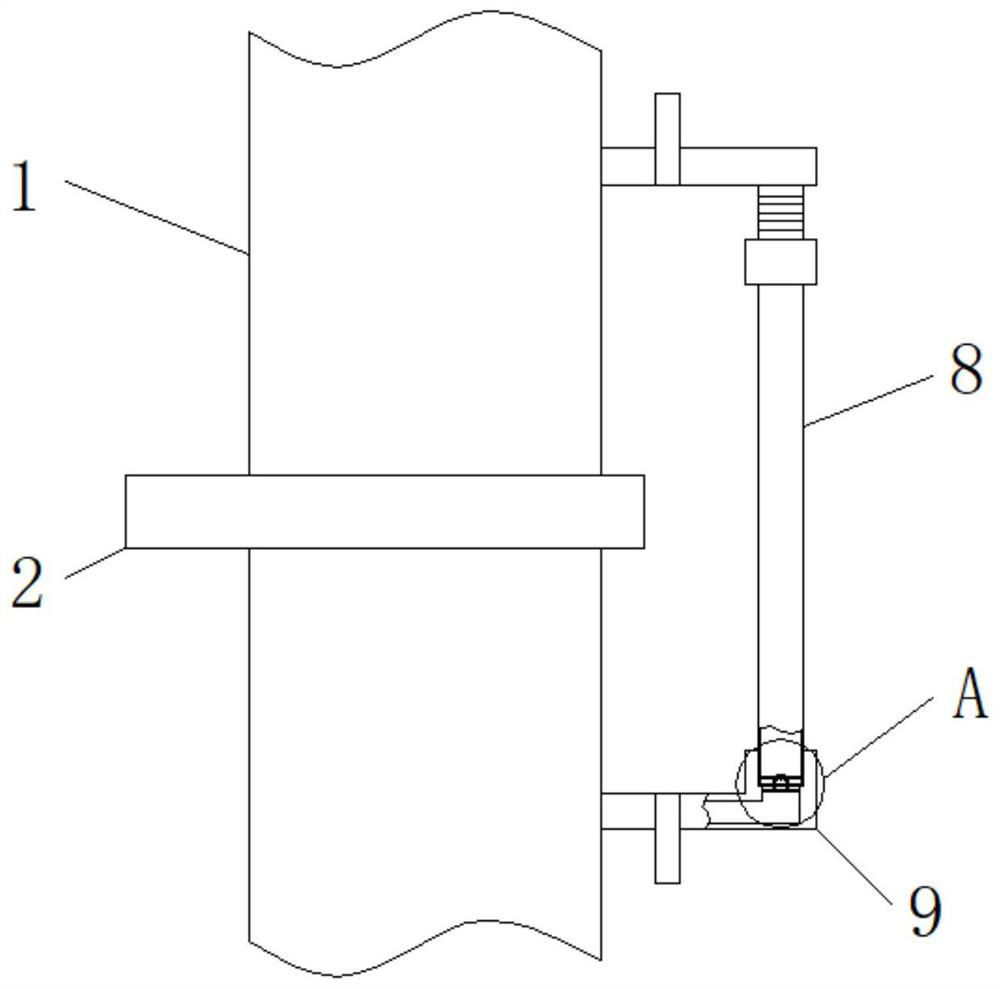A linkage exhaust gas sampling structure for combustion exhaust gas detection