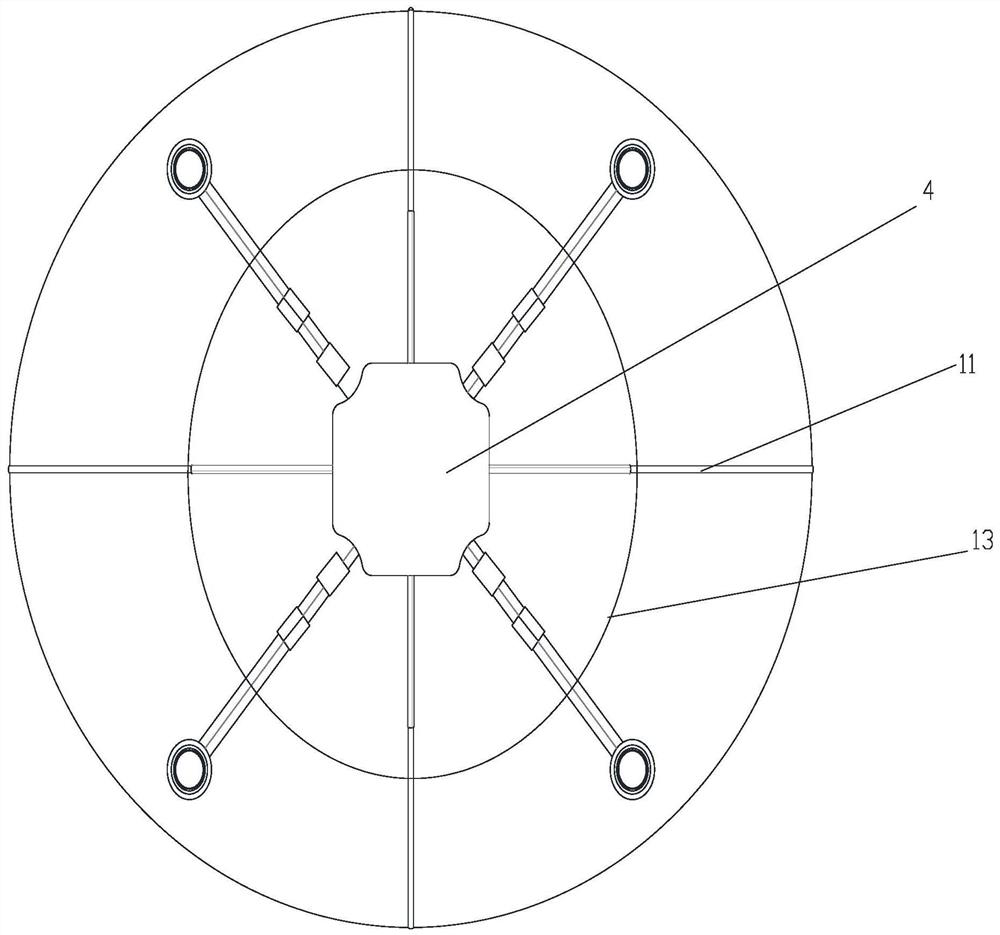 Net type aerial fog rectifying device of plant protection unmanned aerial vehicle and operation method thereof