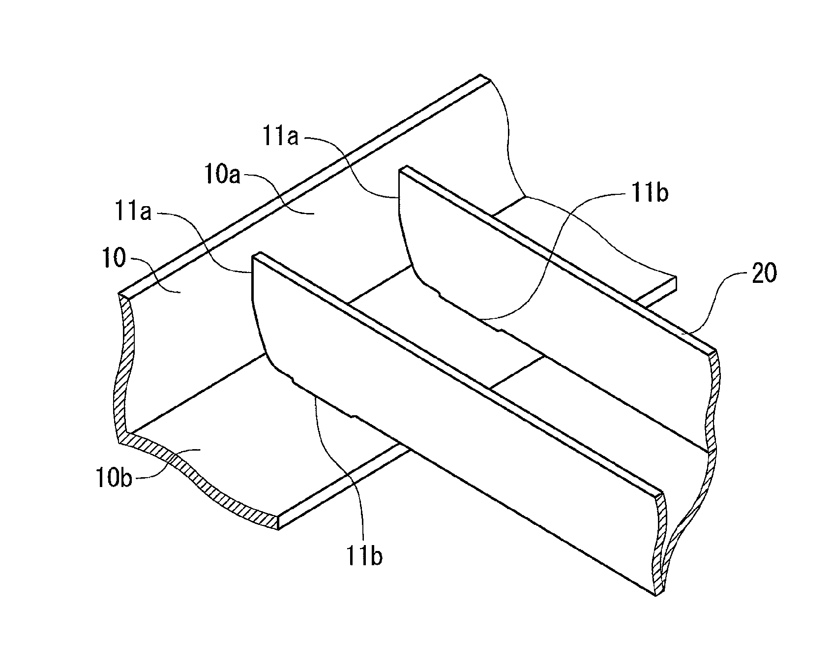 Insertion frame structure and housing using same