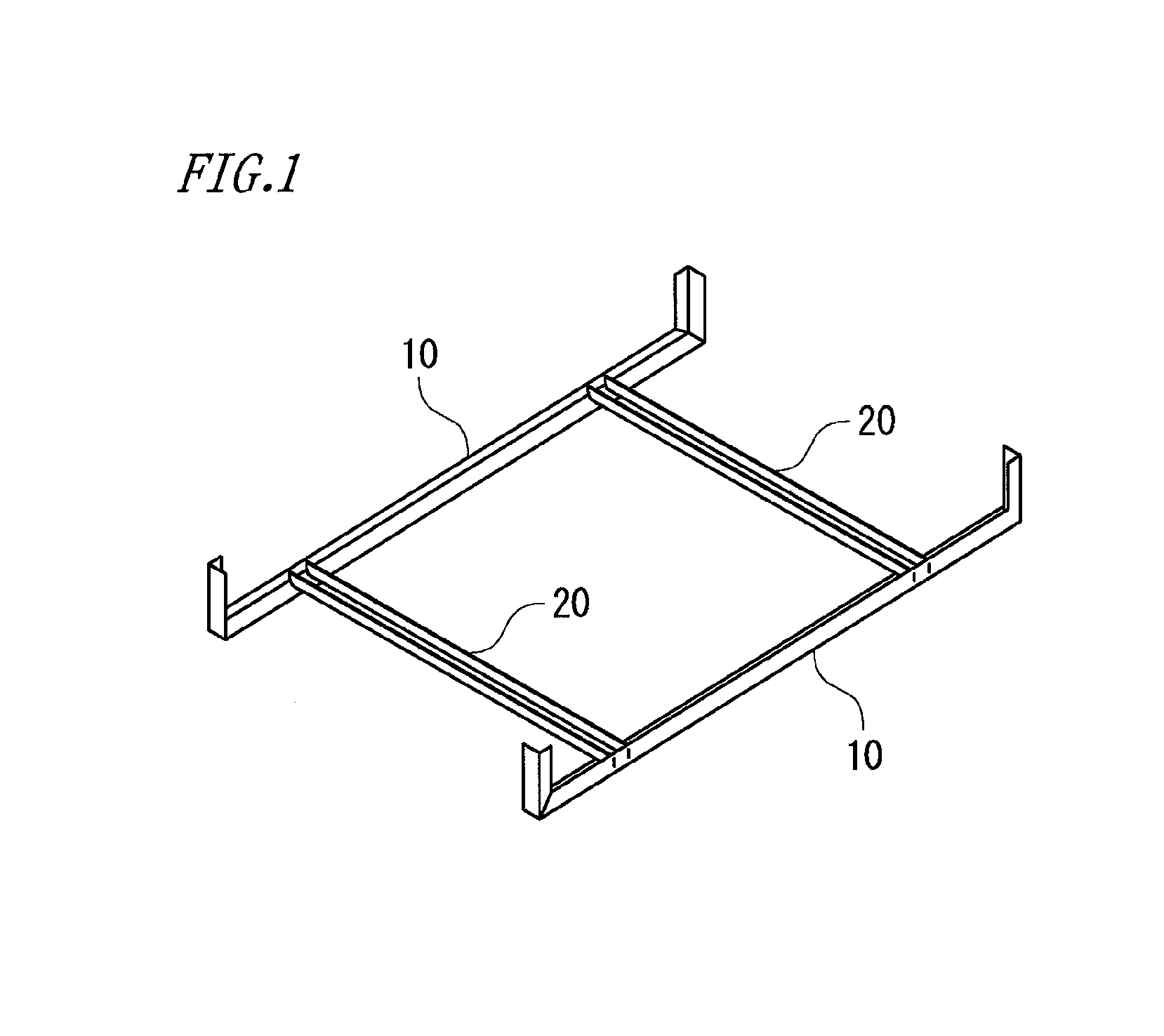 Insertion frame structure and housing using same