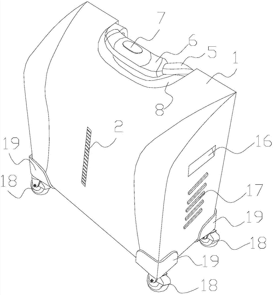 Vertical mobile battery box