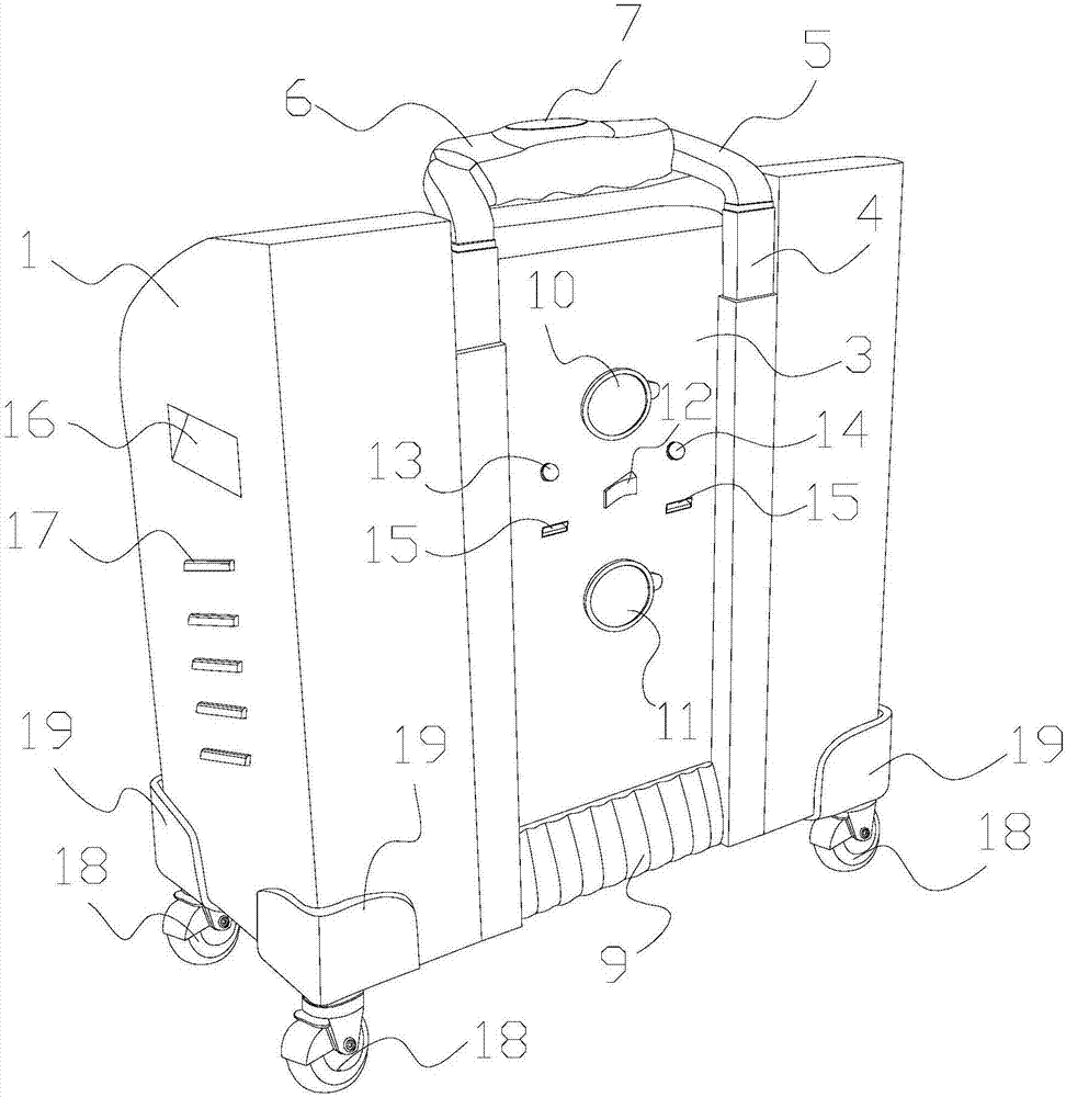 Vertical mobile battery box