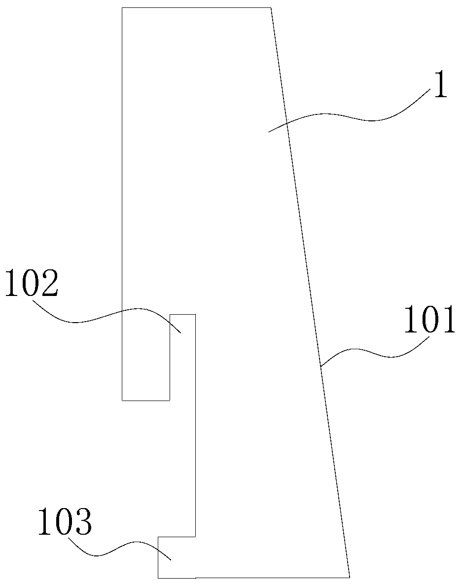 Anti-moving buckle type skirting board and mounting method