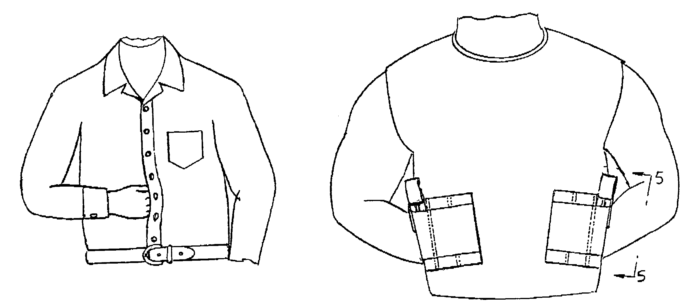 Combined concealed carry holster undergarment and outergarment with quick release and quick access mechanisms