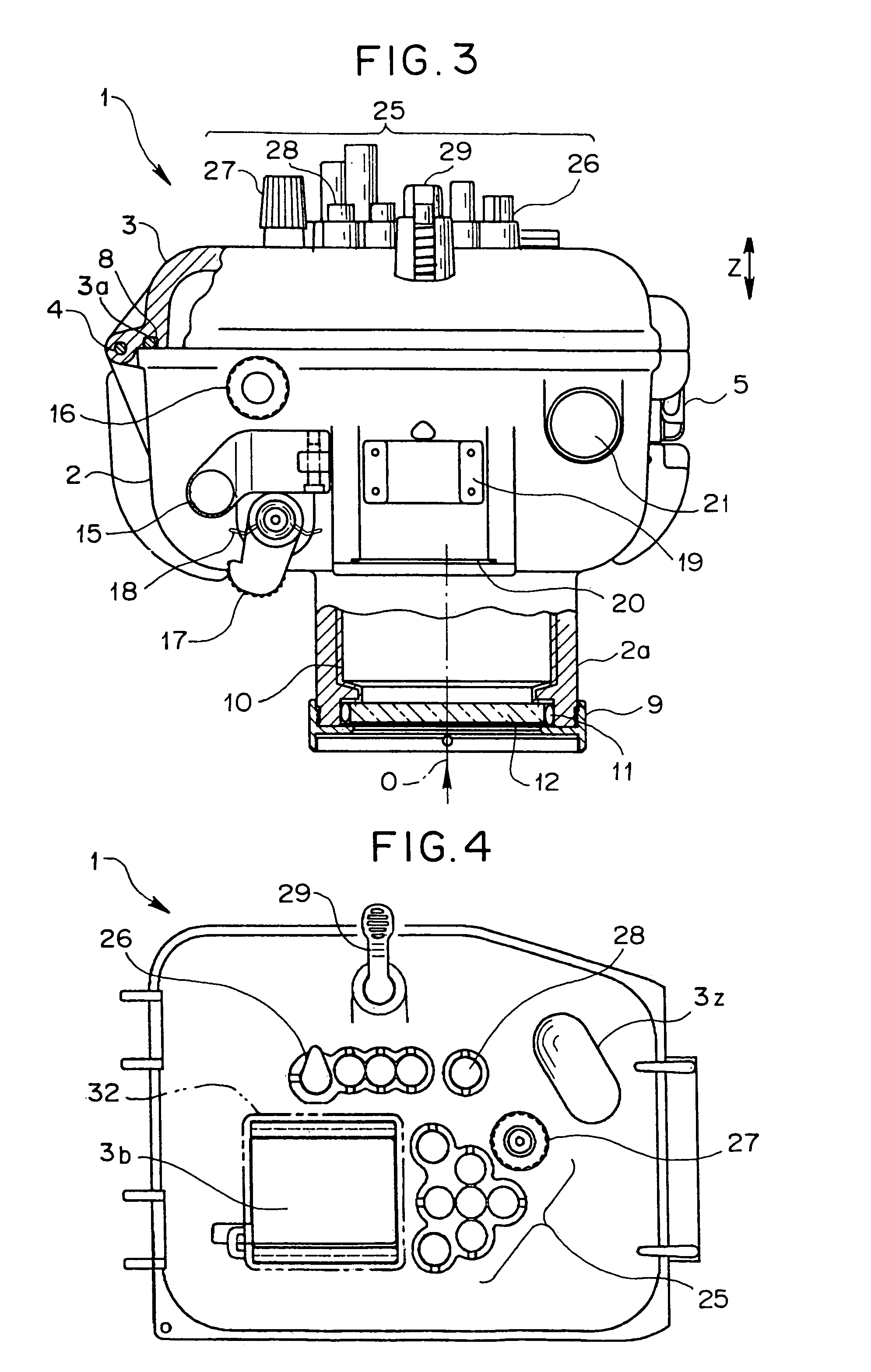System comprising camera and waterproof housing