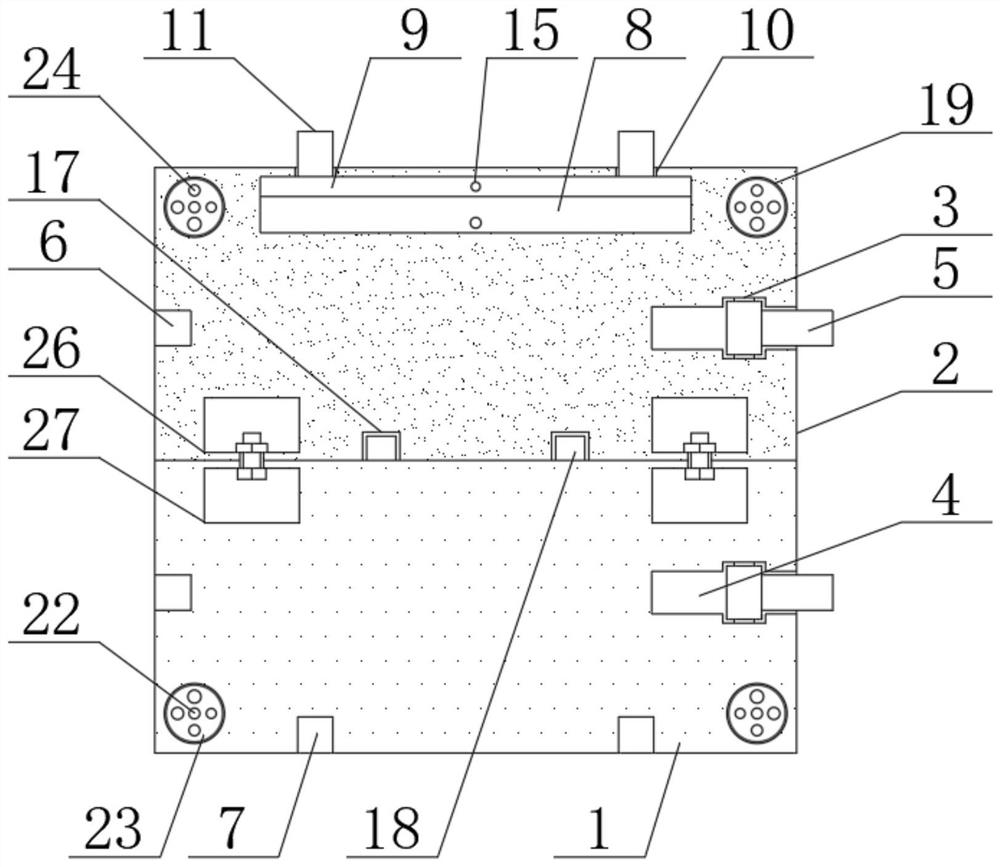 Mounting structure of assembly type hanging wall surface