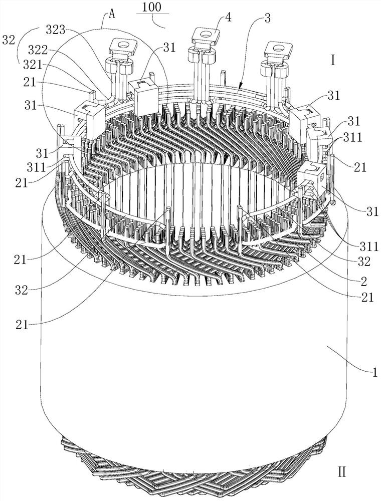 Stator assembly and motor with same