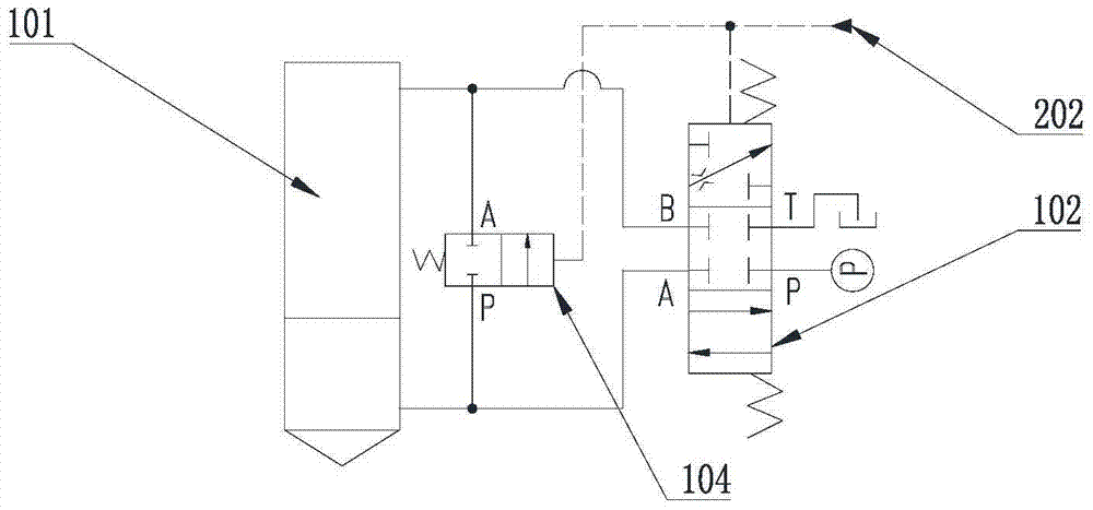 Differential hydraulic cylinder control circuit