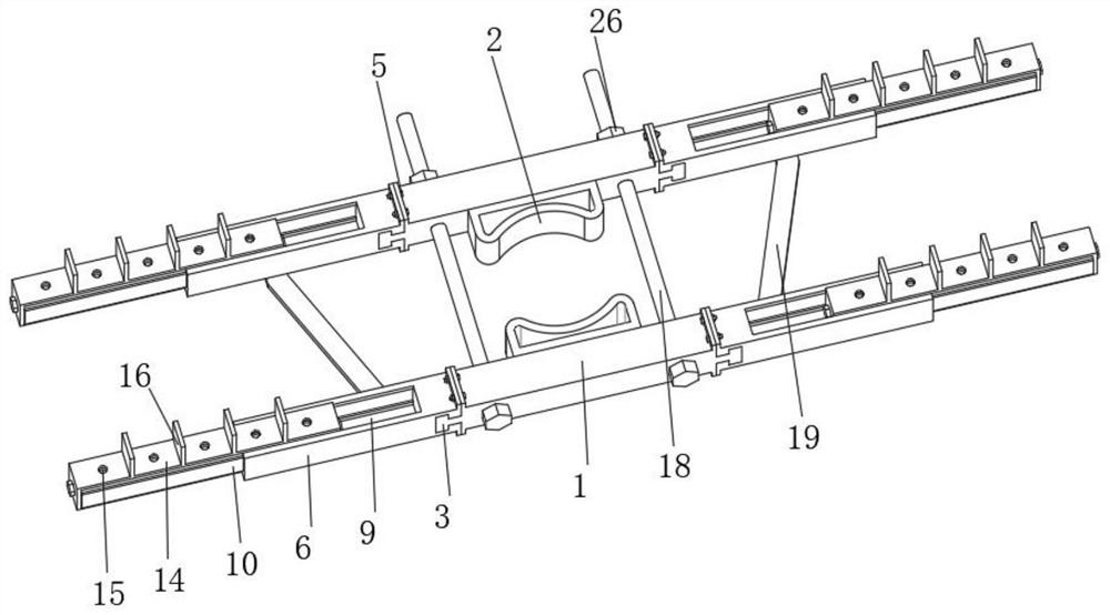 Assembled cross arm structure applied to electric tower