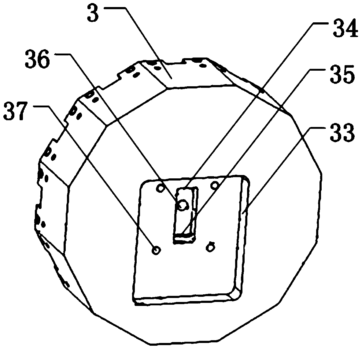 A radial waveguide power combiner and its assembly method