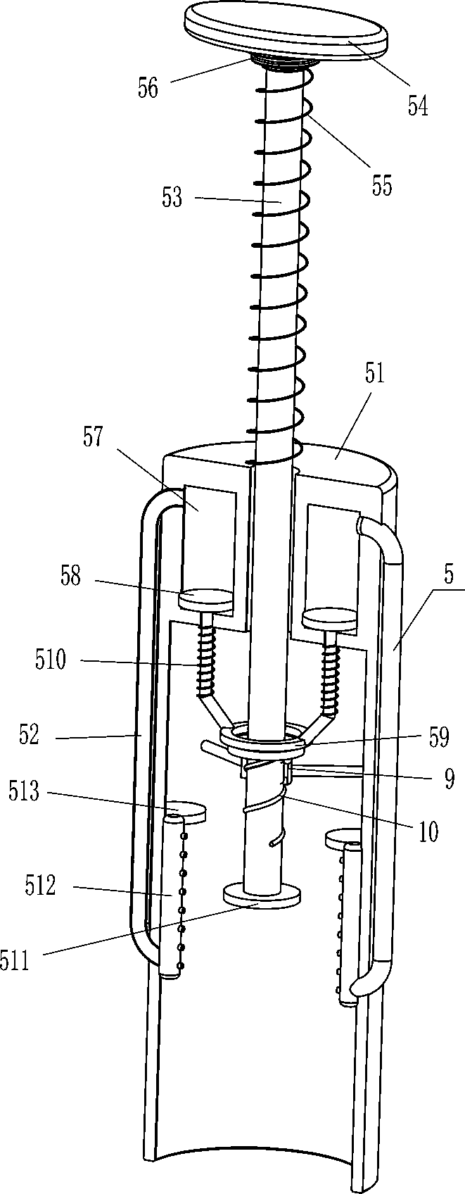Hole reservation plugging device for construction engineering