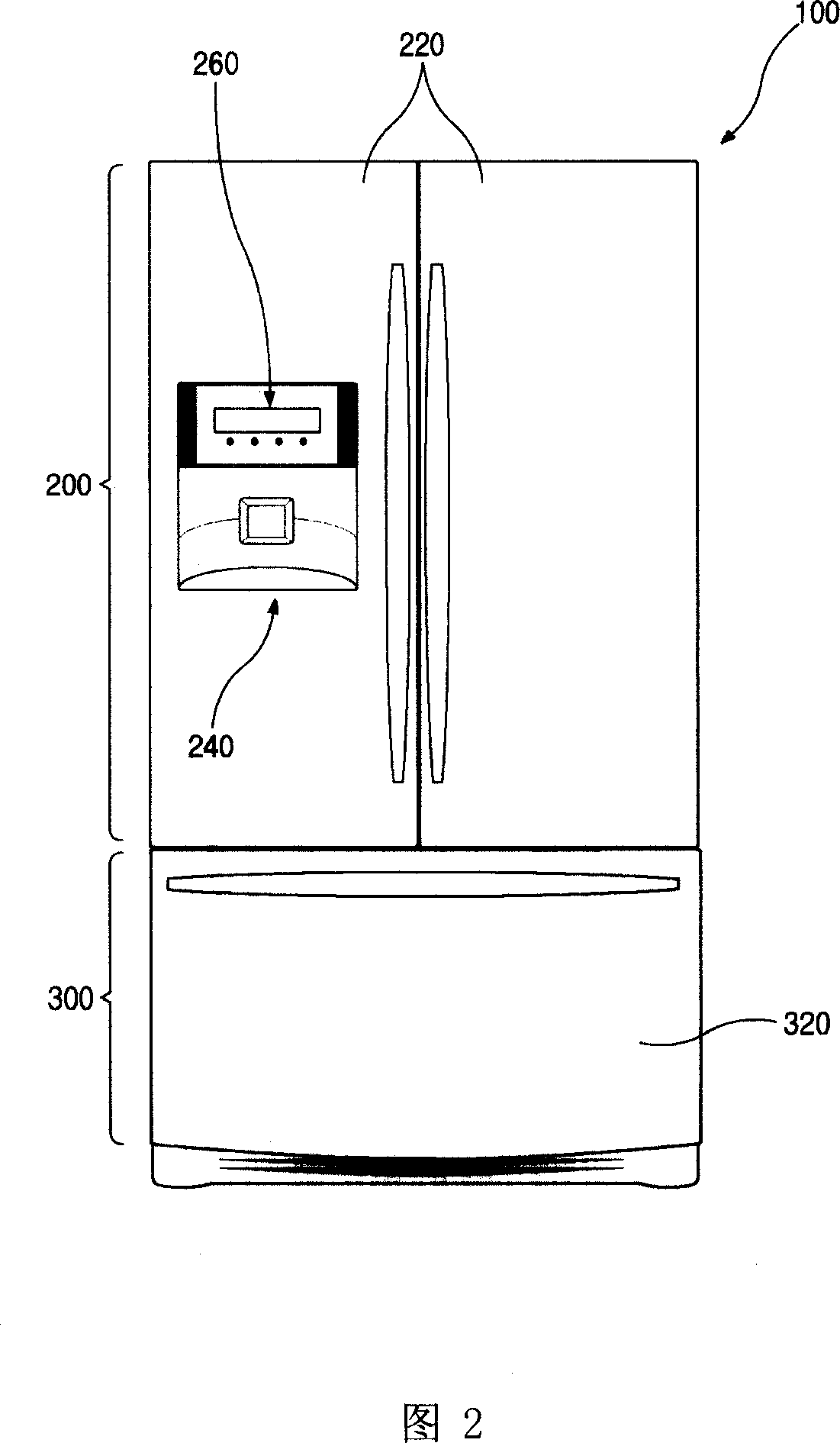 Structure for setting ice-maker connector of refrigerator