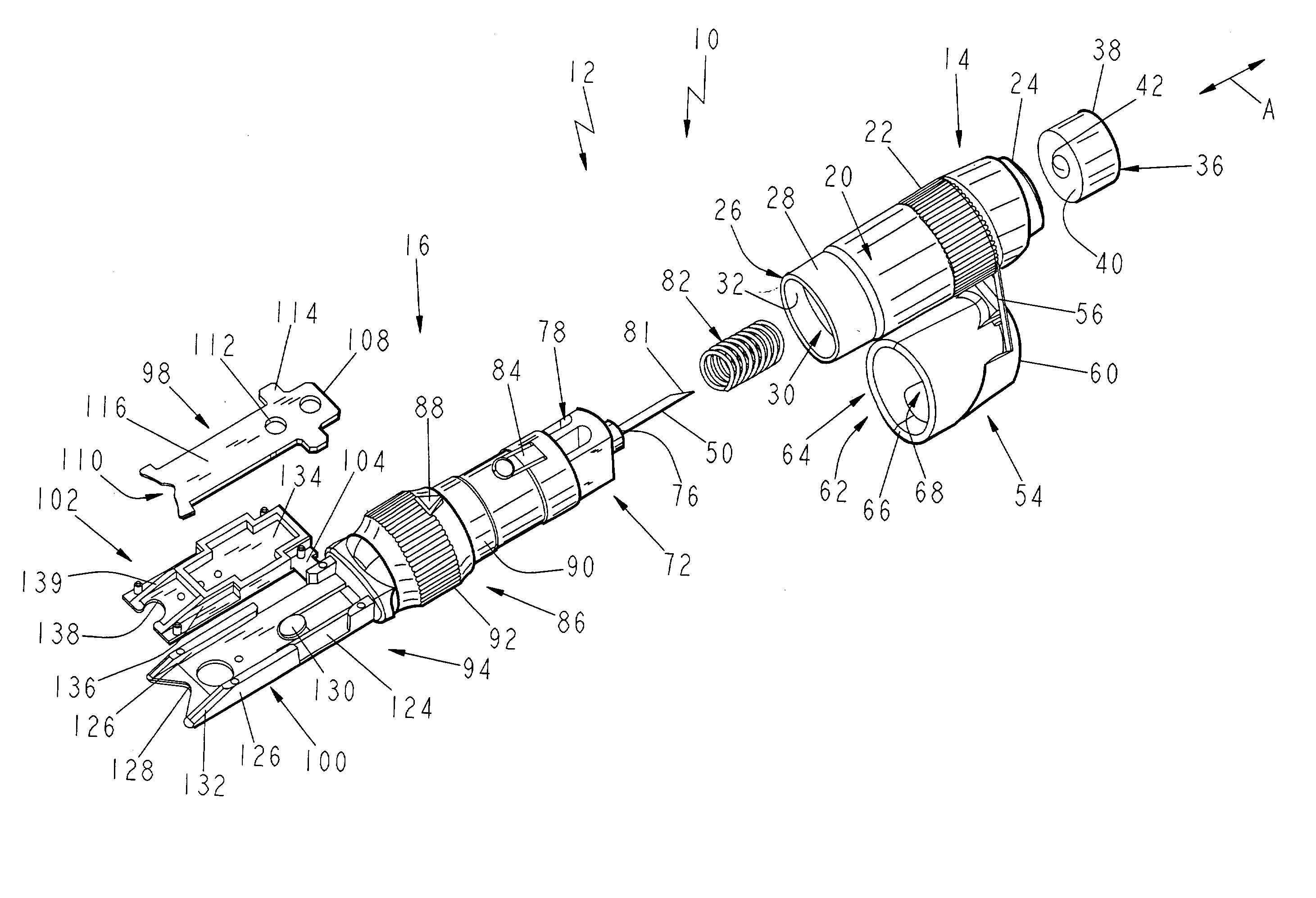 Consolidated body fluid testing device and method