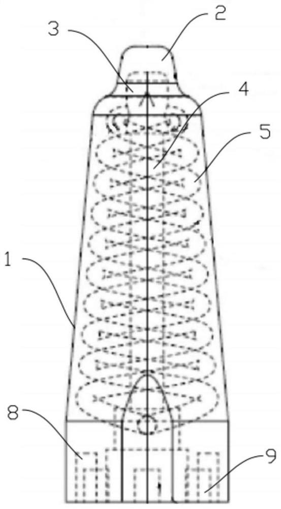 Cooling core and die-casting die thereof