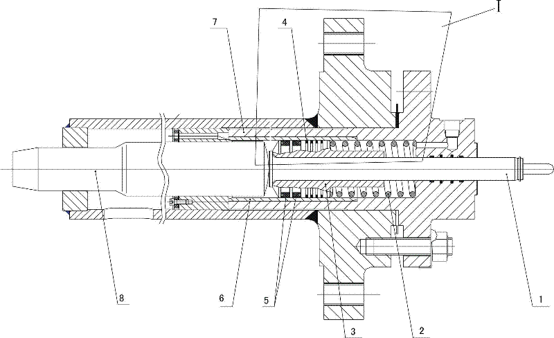 Bidirectional internal sealing structure of mechanical vibrator