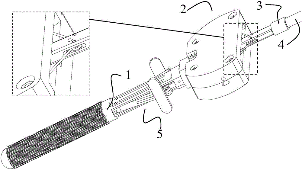 Tail end swinging joint driving mechanism