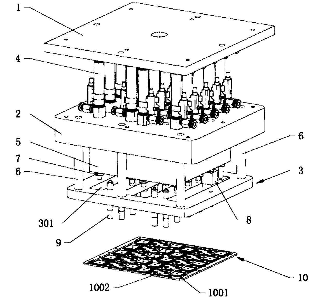 Efficient detection device for fingerprint modules