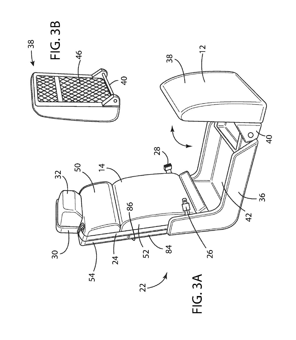 Flexible motor vehicle work surface for laptops and tablets