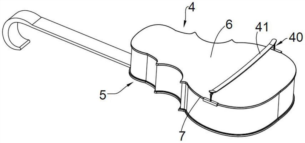 Shoulder support structure and method for correcting violin playing support position