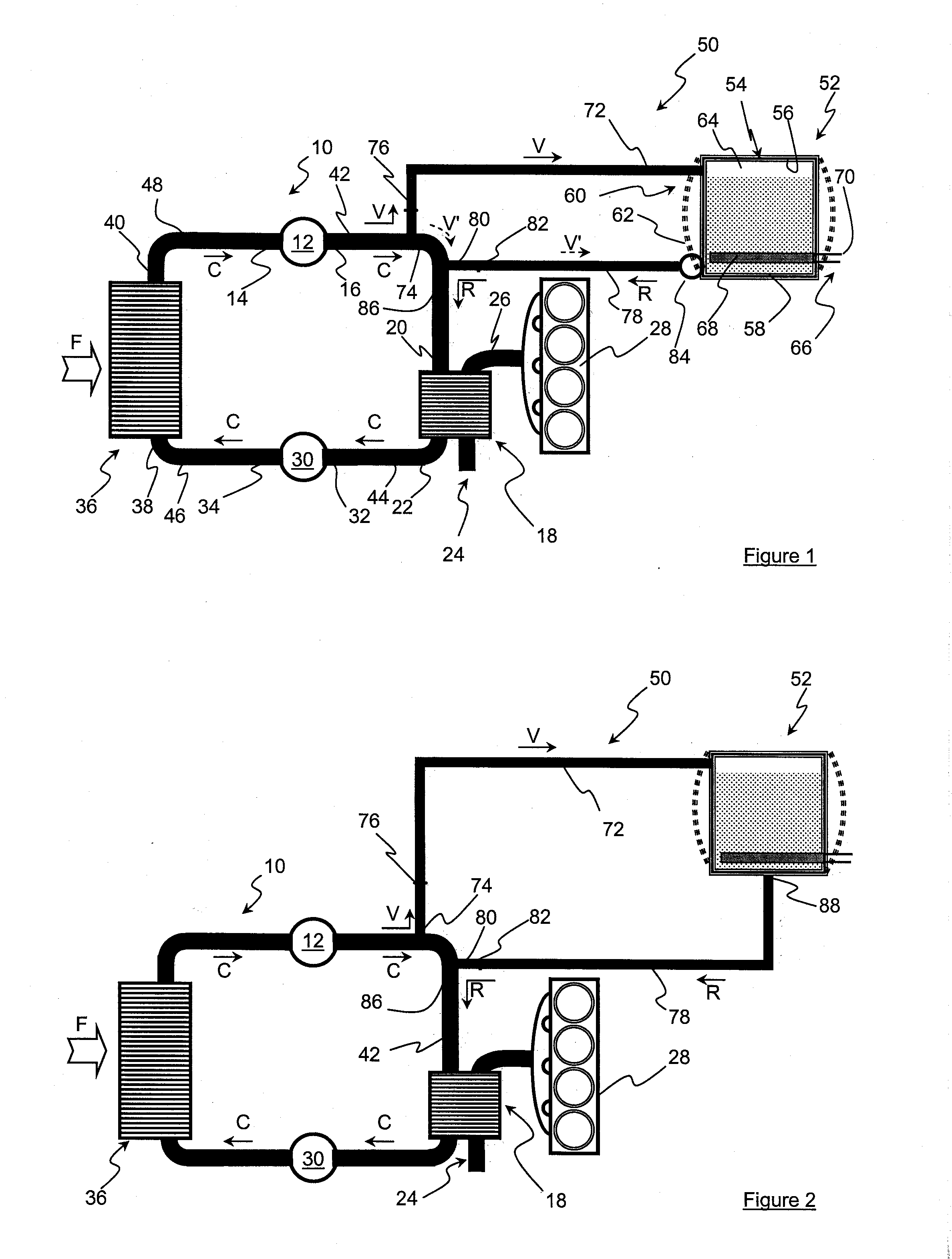 Device for controlling a working fluid with low freezing point circulating in a closed circuit operating according to a rankine cycle and method using same