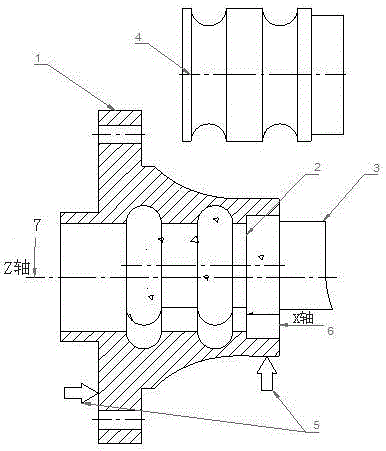 Grinding method of outer flange of third generation automobile hub ball bearing