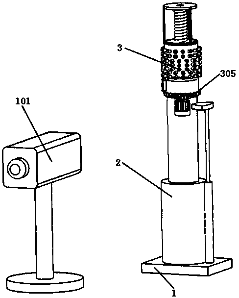 Infrared detection early warning fire extinguishing device