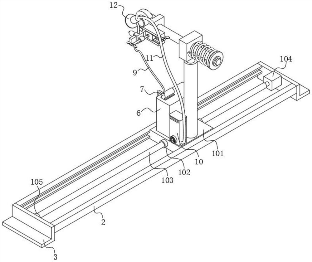 Coating device for aircraft fuselage surface machining