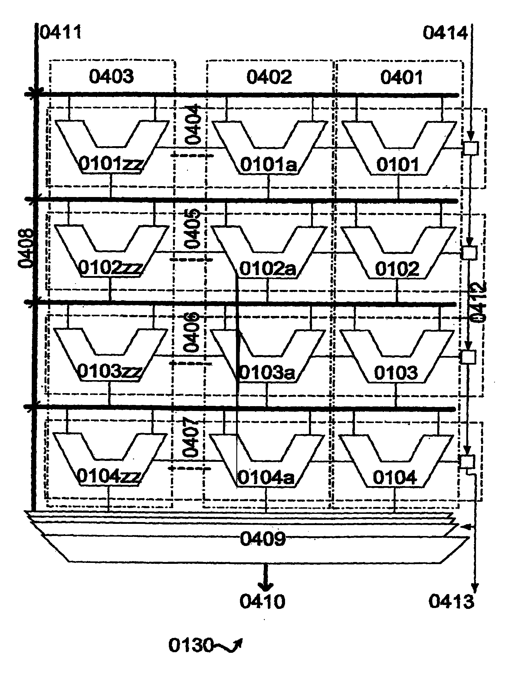 Low latency massive parallel data processing device