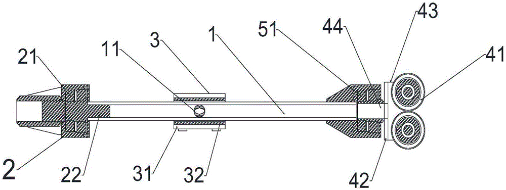 Cable supporting device and excavating equipment