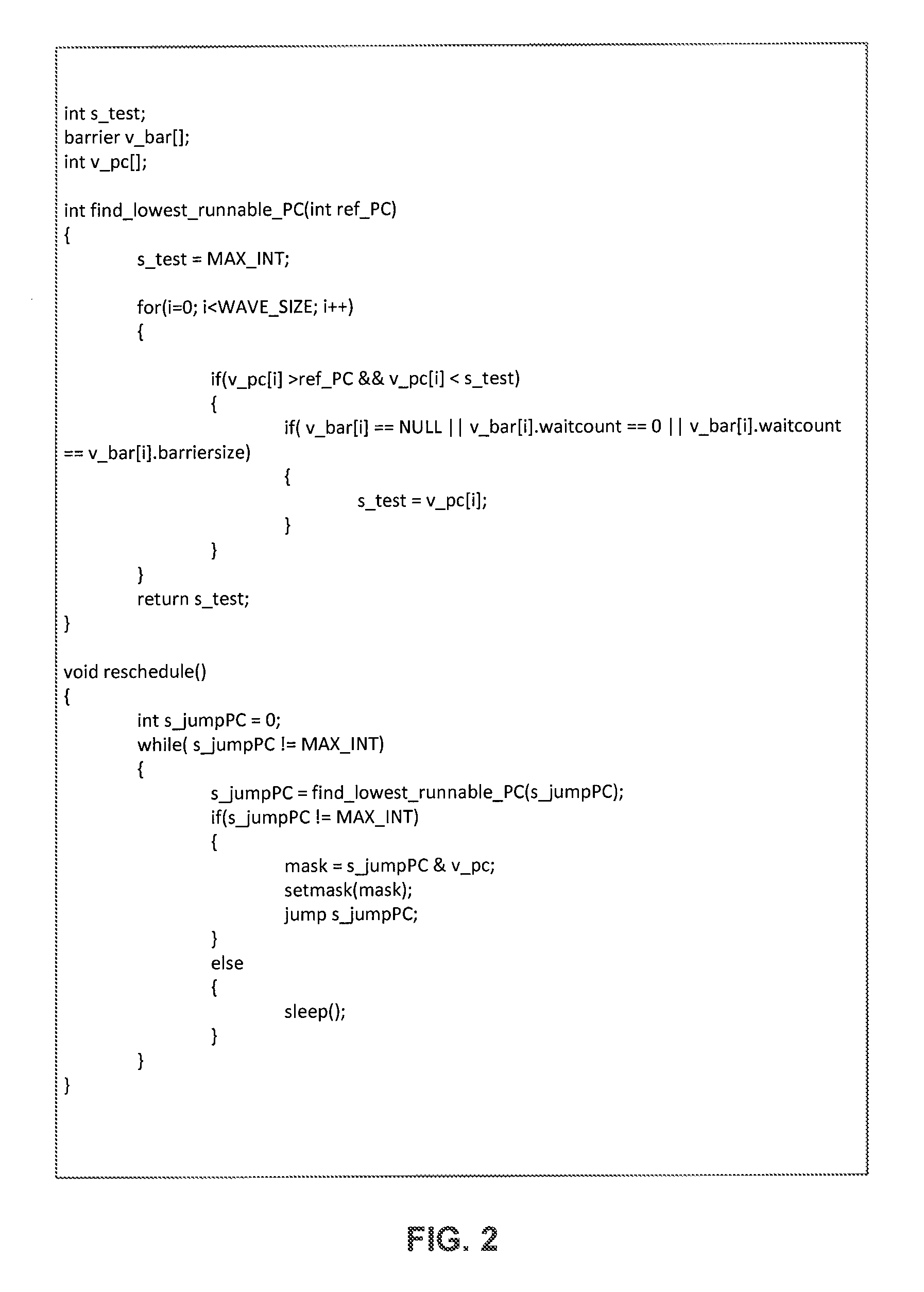 Method and system for synchronization of workitems with divergent control flow