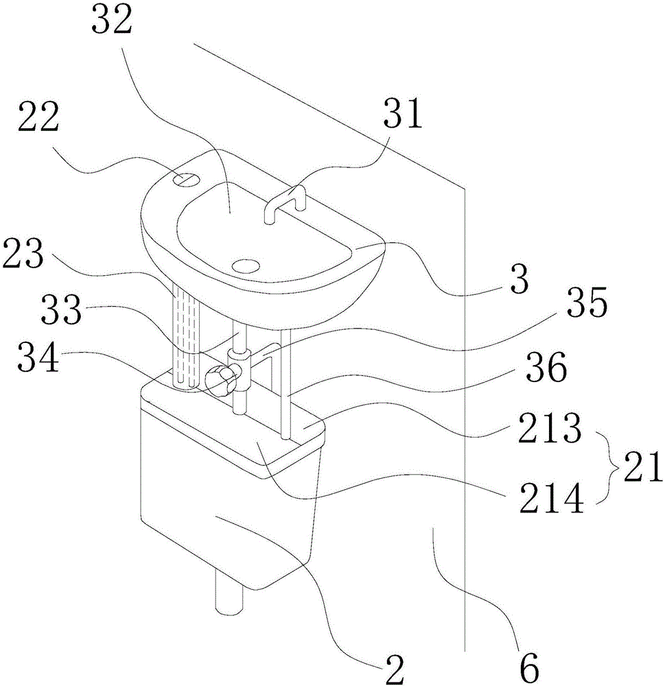 Hand washing device convenient to use