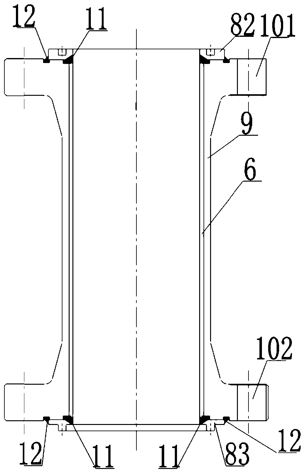 Thin-walled reactor and method for manufacturing the same