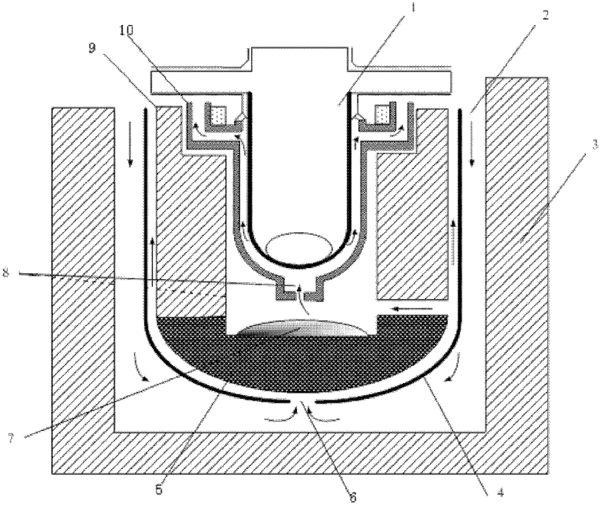 Type-IV out-of-core melt retention device after nuclear power station accidents