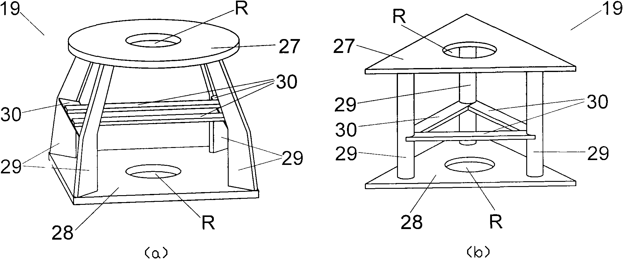 Vertical shaft fan of wind generating set