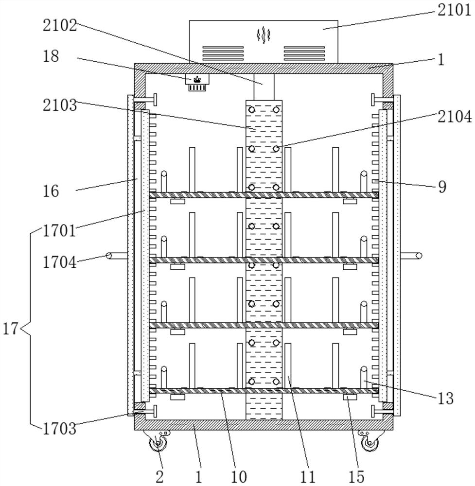 Storage rack for textile thread processing