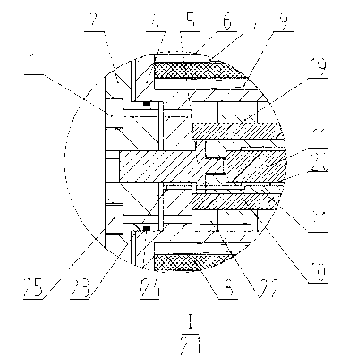 Giant magnetostrictive cylinder and rod composite driving electromechanical converter and working method thereof