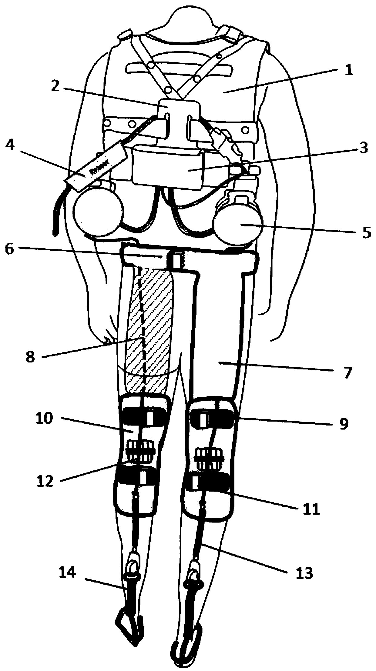 Wearable power-assisted flexible exoskeleton