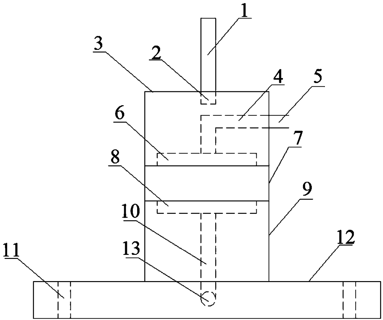 Simple shear test remolding soil sample preparation device and preparation method thereof
