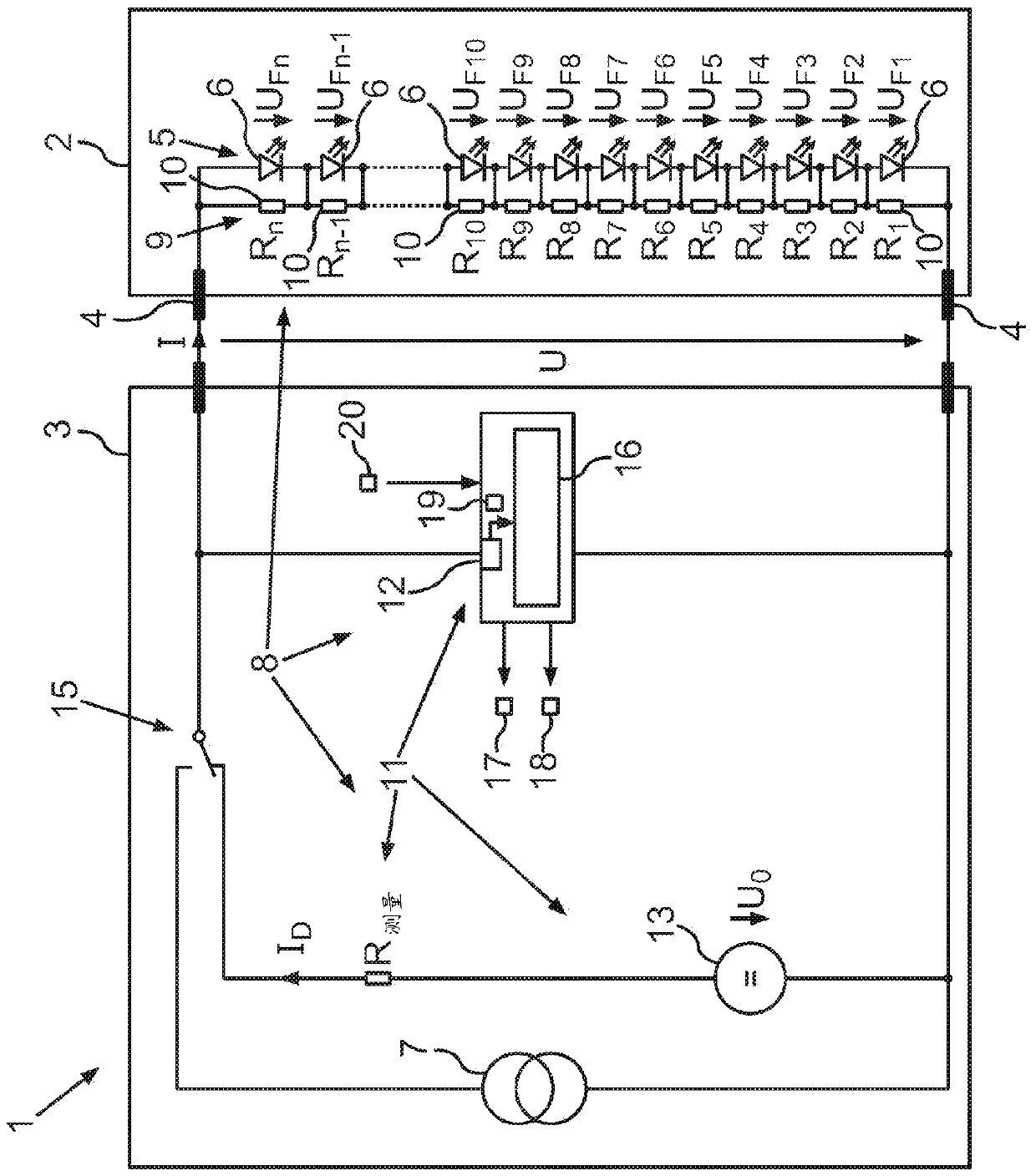 Diagnosis apparatus and method for detecting a defect of at least one of a plurality of light emitting diodes