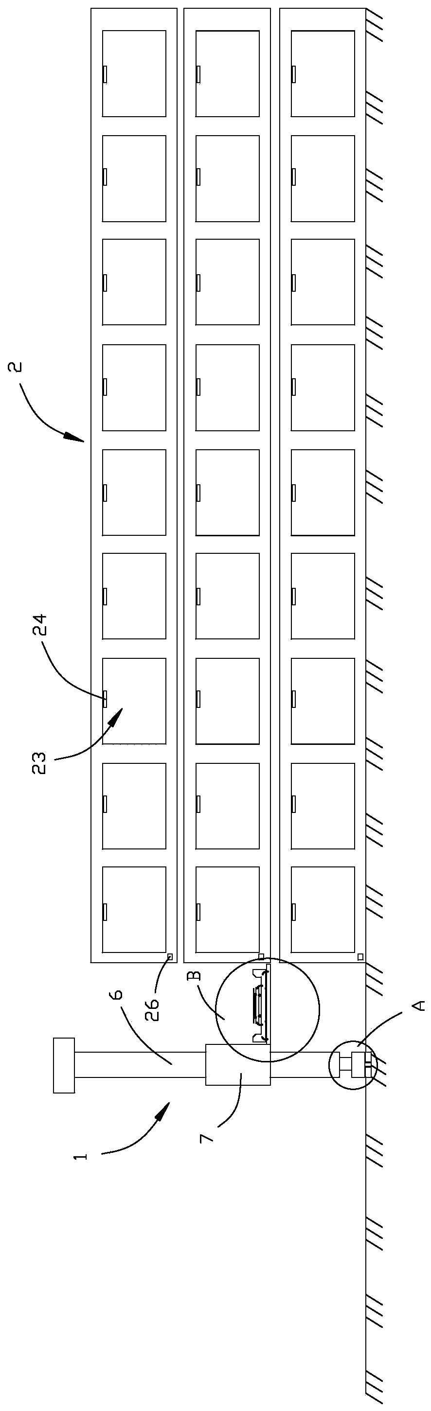 A parking storage method for a three-dimensional parking garage
