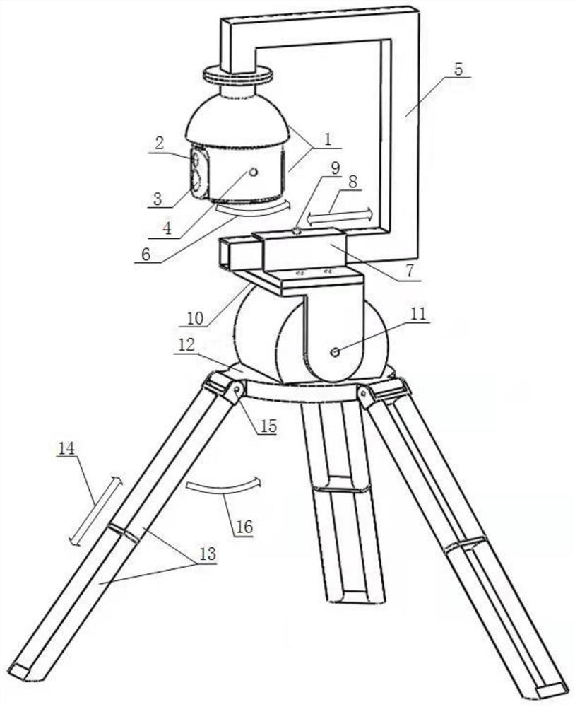 Portable on-line monitoring device in transformer substation and monitoring control system of portable on-line monitoring device